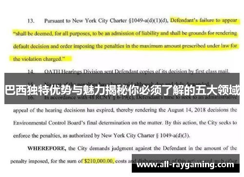 巴西独特优势与魅力揭秘你必须了解的五大领域
