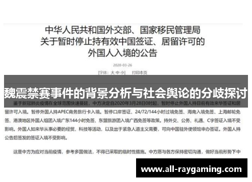 魏震禁赛事件的背景分析与社会舆论的分歧探讨